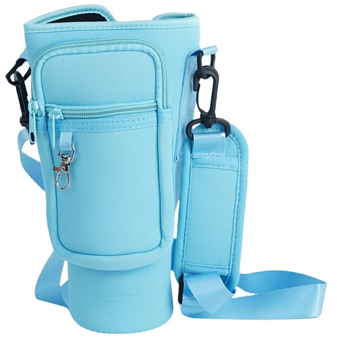 40oz Waterfles Hoes Tas Pouch Met Verstelbare Riemen Multifunctionele Waterzak Houder Fles Draagtas Voor Stanley Cup roze