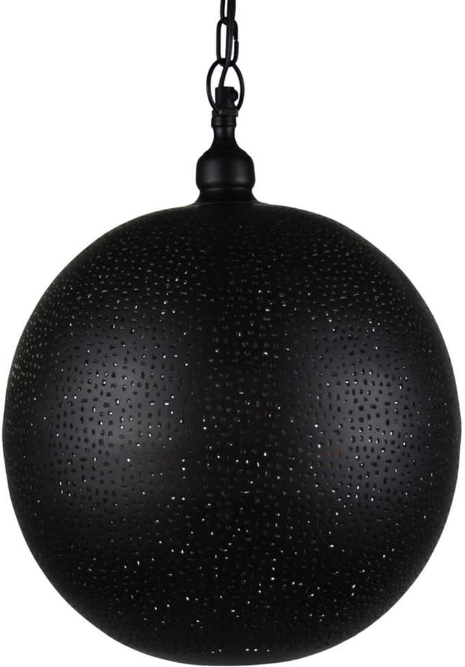 Safaary - Arabische Hanglamp Amaira Zwart Goud Ø 30 x 40cm