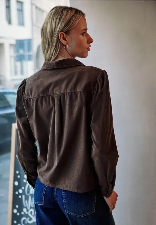 Corduroy overhemd blouse