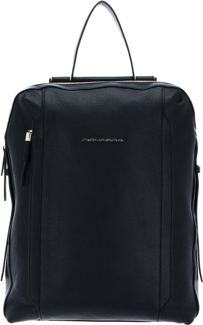 PIQUADRO Laptop rugzak Rugzak met laptopvak Circle Laptop Backpack Nero Zwart