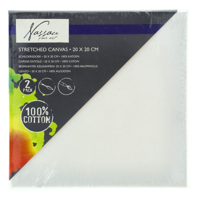 Creative Craft Group Painting Canvas 20x20cm 2pcs.