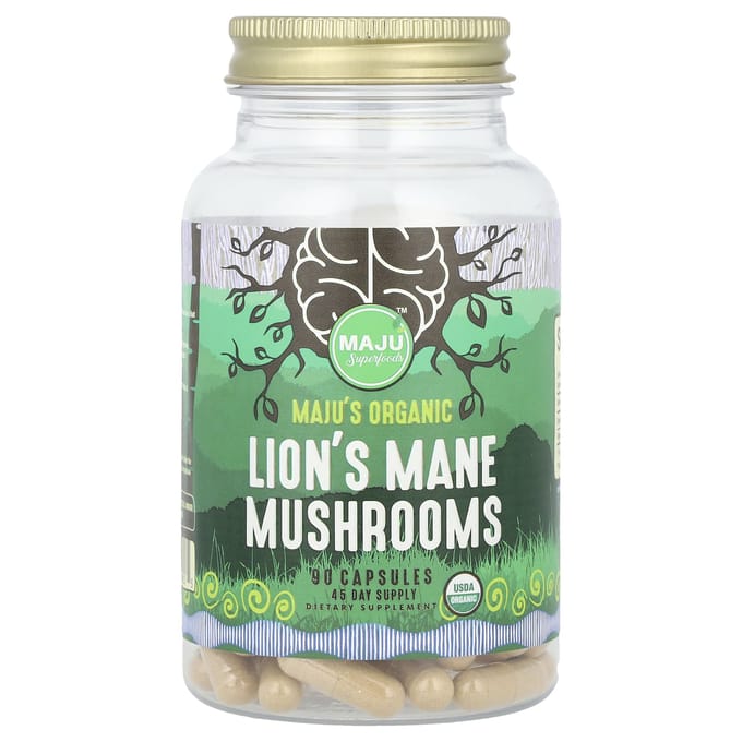 Maju Superfoods, Champignon Crinière de Lion Bio, 90 Capsules