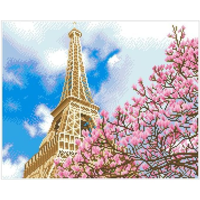 DIAMOND DOTZ La Tour Eiffel - Diamond Painting - 24.500 Dotz - 50x40 cm