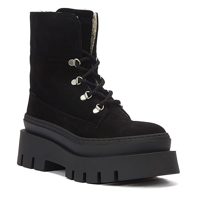 Bronx Evi-Ann Veterschoenen Hoog - zwart - Maat 41