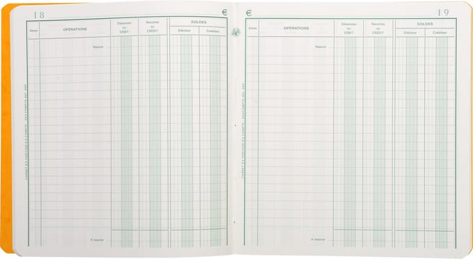 Exacompta 5x Boekje Rekeningoverzicht 21x19c m - genummerd - 80 blad - Geassorteerd - 950E