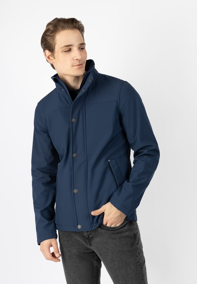 Mo softshell jas Heren marine
