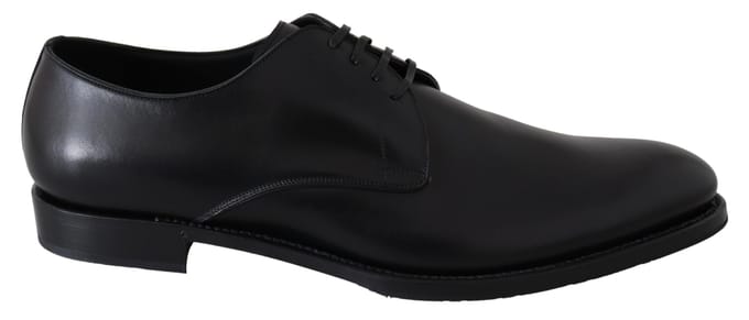 Dolce & Gabbana Zwarte Leren SARTORIA Handgemaakte Schoenen