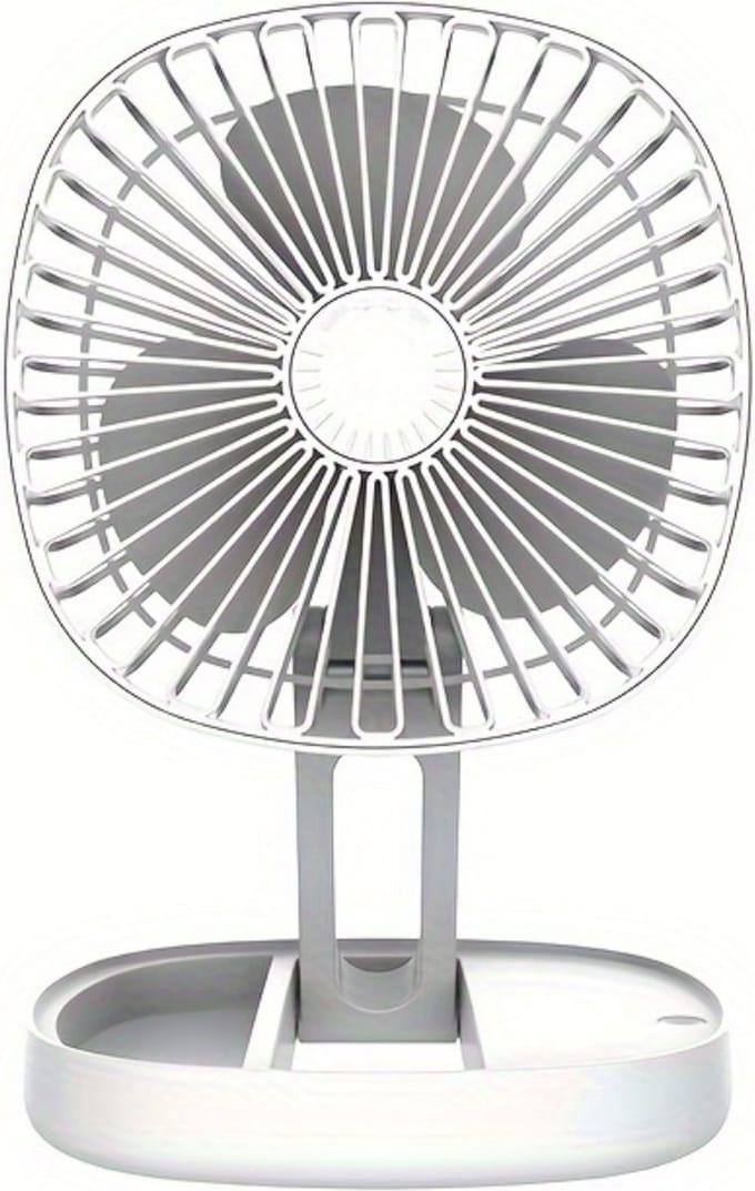 Livano Ventilator Staand - Ventilatoren - Tafelventilator - Statief - Extra Verkoelend - Aircooler - Cooling Fan - Cooler - Wit