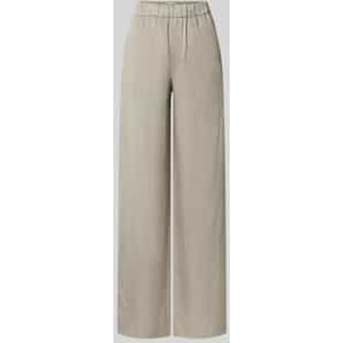 wide fit stoffen broek met elastische band model 'Consider'