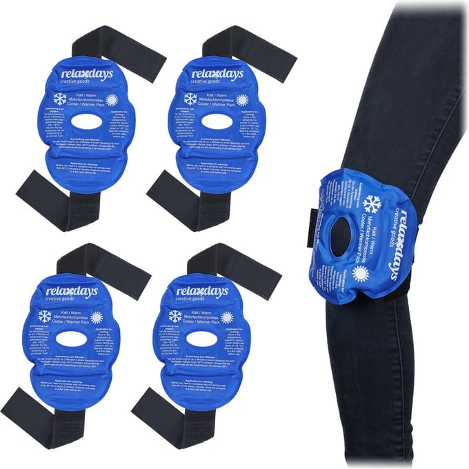 cold pack knie - set van 4 - herbruikbaar - gelpack