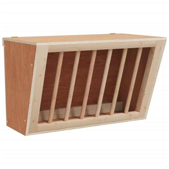 Mangeoire à foin pour lapins 37 x 18,5 x 23 cm Bois de pin massif