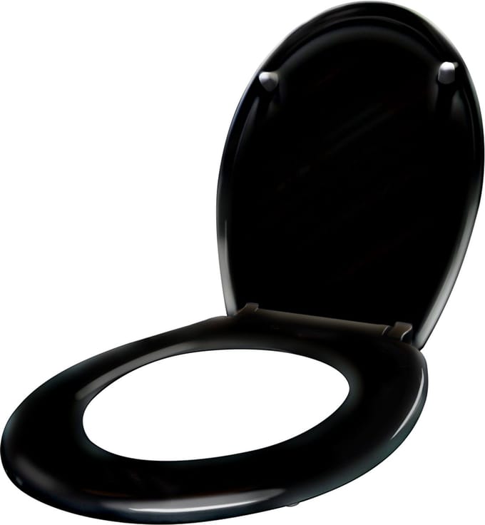 ACXIN Toiletbril Duroplast Met Soft Close Antibacterieel Zwart