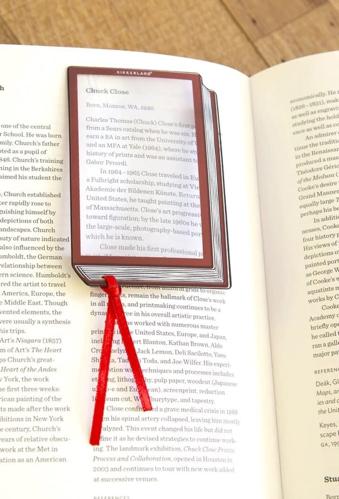 Boekenlegger vergrootglas Kikkerland