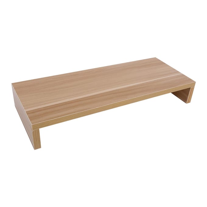 Houten Monitorstandaard PC LED LCD Computermonitor Verhoger Bureau Organizer Display Beugel Houten wit