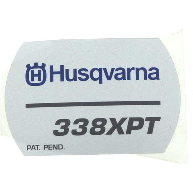 Husqvarna 338xpt starterkap sticker