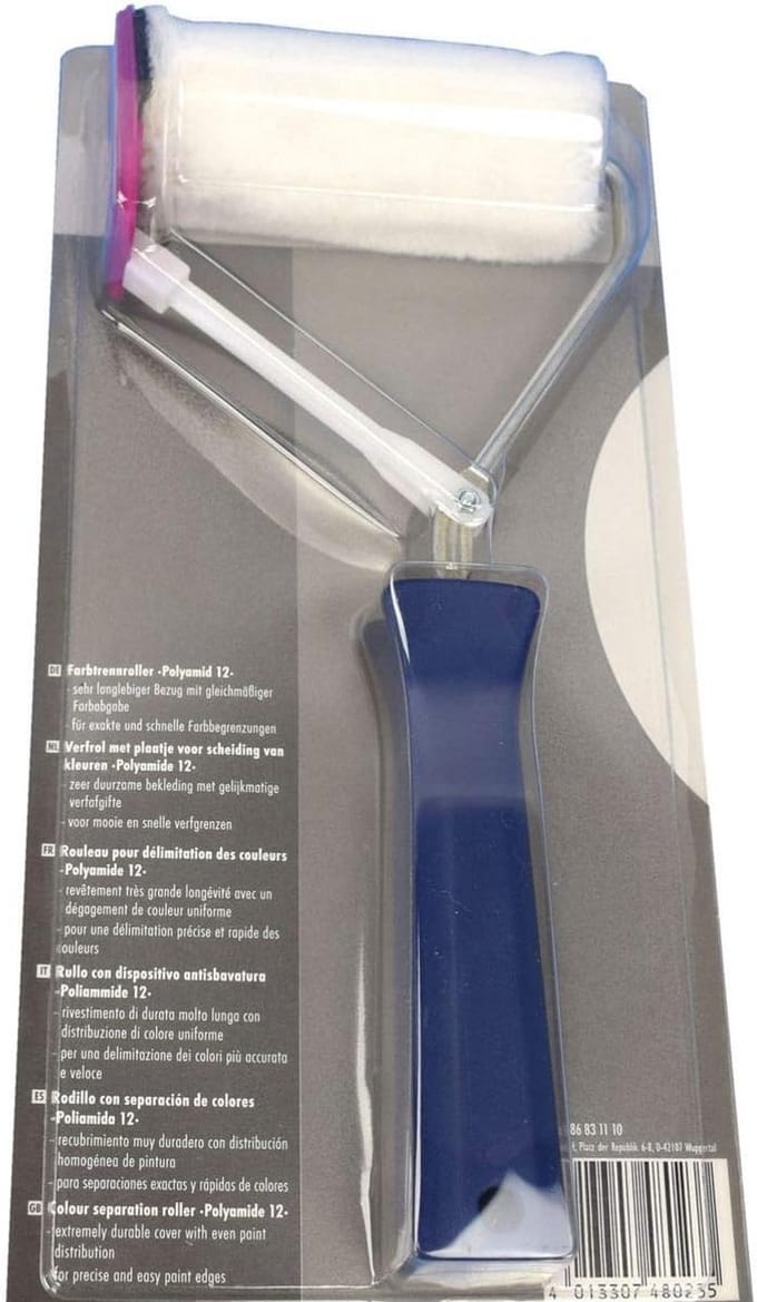 Professionele Verfroller voor Egaliseren en Afscheiden - 10 cm Breed, 12 mm Poolhoogte