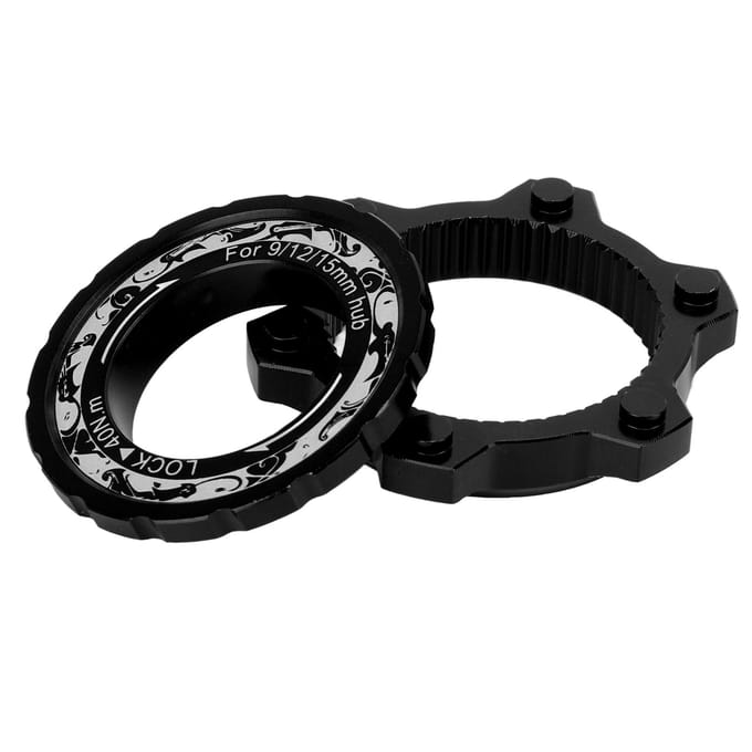 Centerlock Fiets Center Lock Adapter Aluminiumlegering Ergonomische Fiets Center Lock Adapter voor black