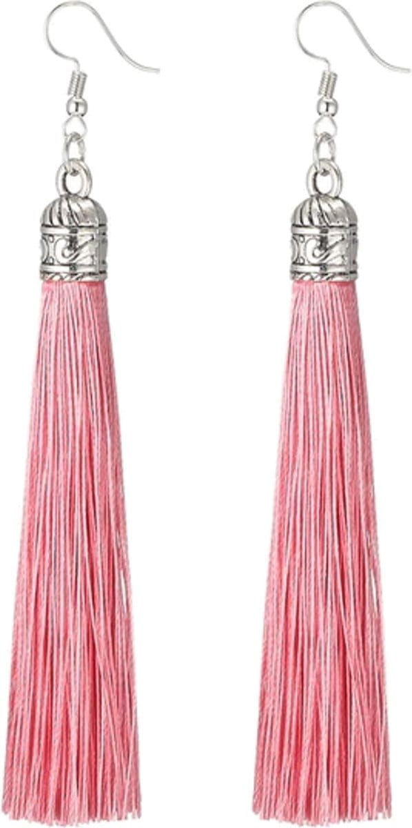Fako Bijoux® - Oorbellen - Kwast Romania XL - Roze