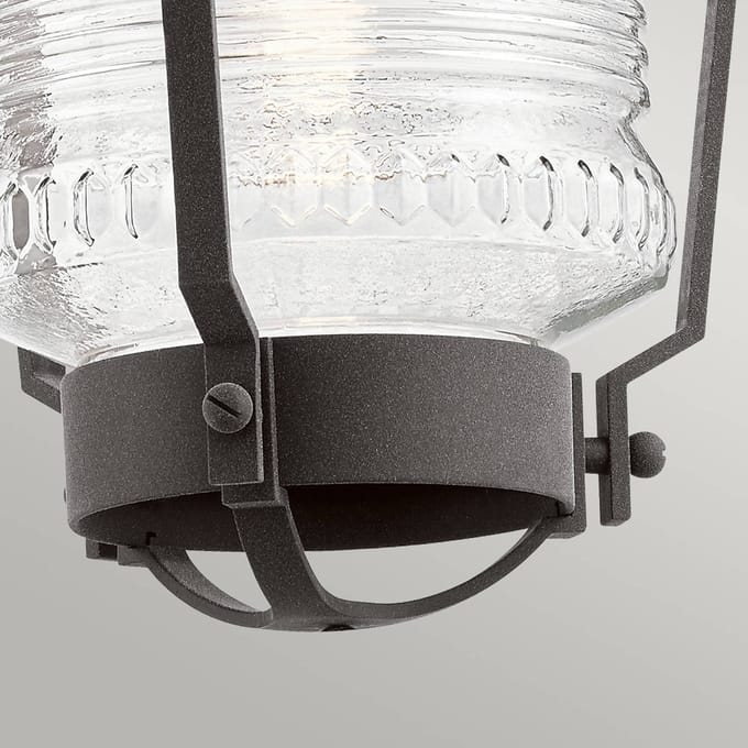 Kichler LED Buiten Hanglamp Chance Harbor | 1X E27 Max 60W | IP44 | Dimbaar | Weathered Zinc