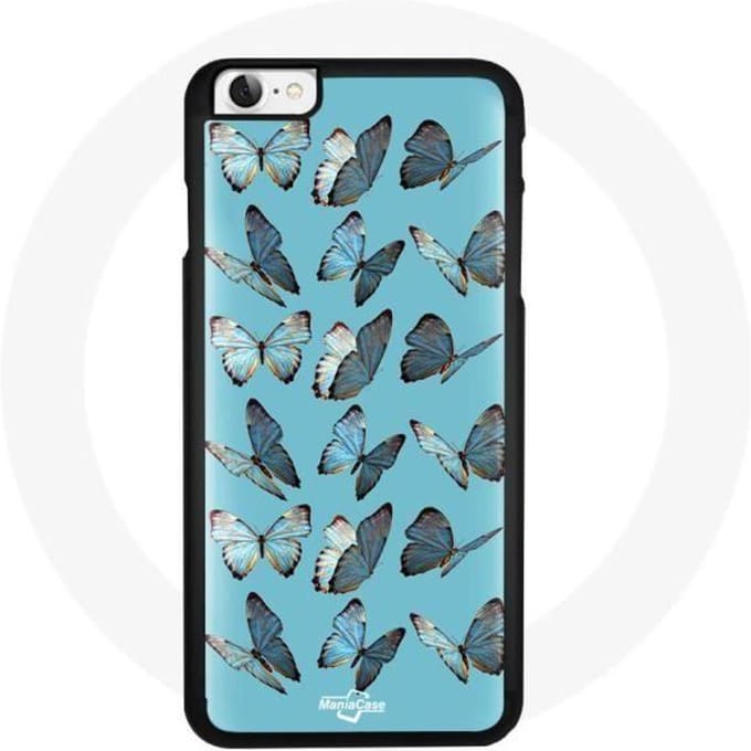 Coque Iphone 7 papillons Bleu