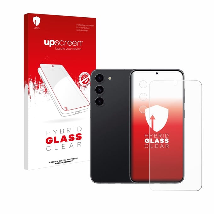 upscreen - Screenprotector voor Samsung Galaxy S23 (Voor+Camera) - Folie Beschermfolie Beschermglas transparant