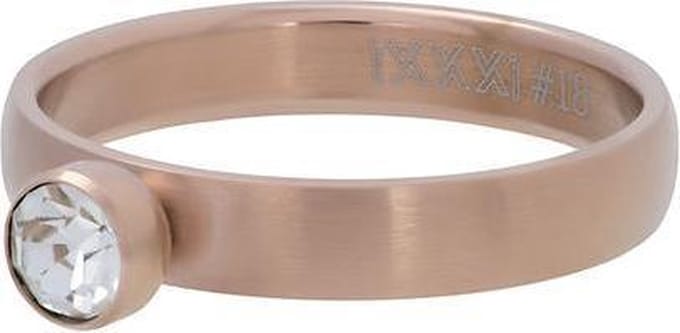 iXXXi Vulring Zirconia 1 Stone Crystal Matt Rosé | Maat 19