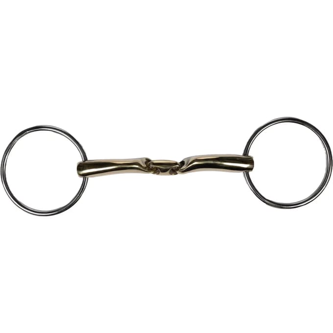 Dubbel bit voor paarden HKM Soft Contact 16 mm