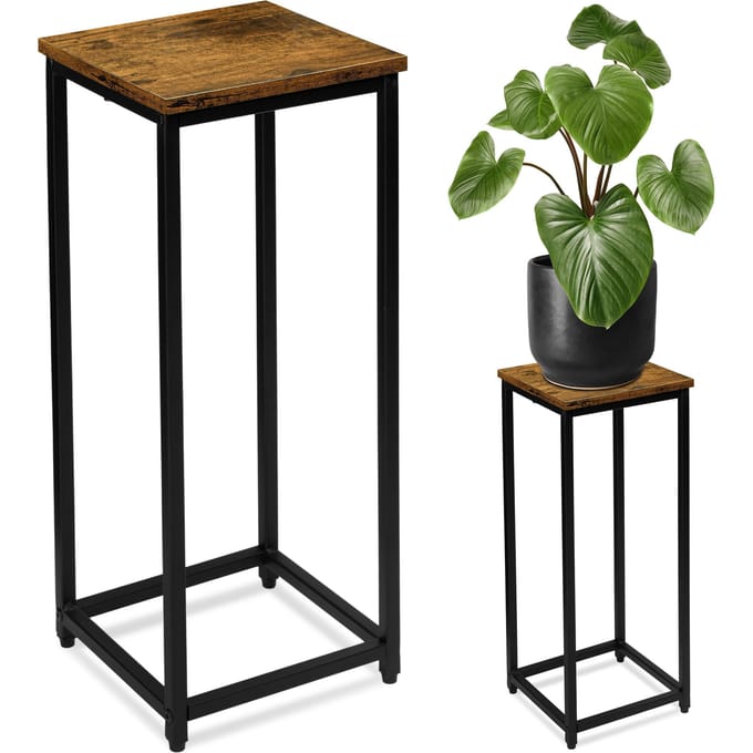 ARBEN RUSTIC loft bloemenstandaard, zwart, 60 cm