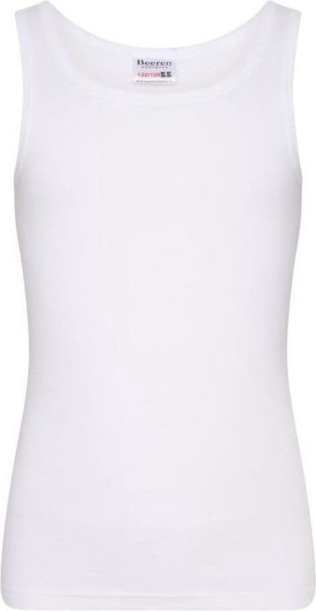 Basic jongens hemd - 100% katoen - 176 - Wit