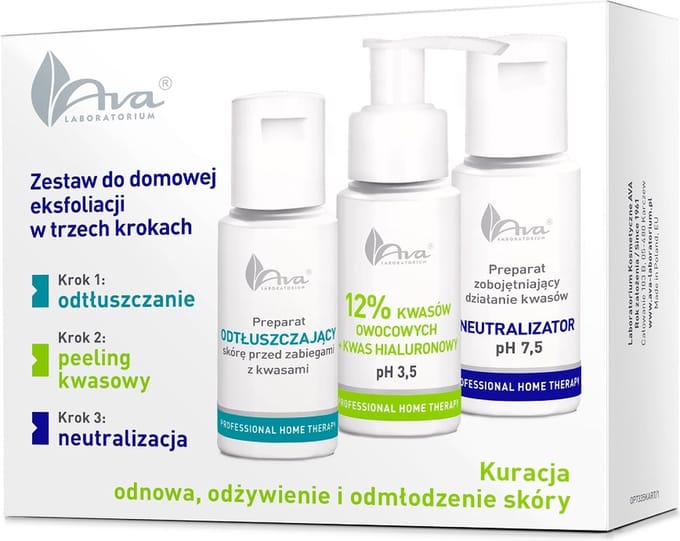 Professional Home Therapy driestaps scrubset voor thuisgebruik met fruitzuren
