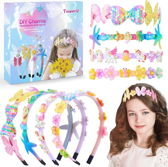 Creatieve Knutselset voor Meisjes - Haaraccessoires en DIY Projecten voor Kinderen van 6-12 Jaar