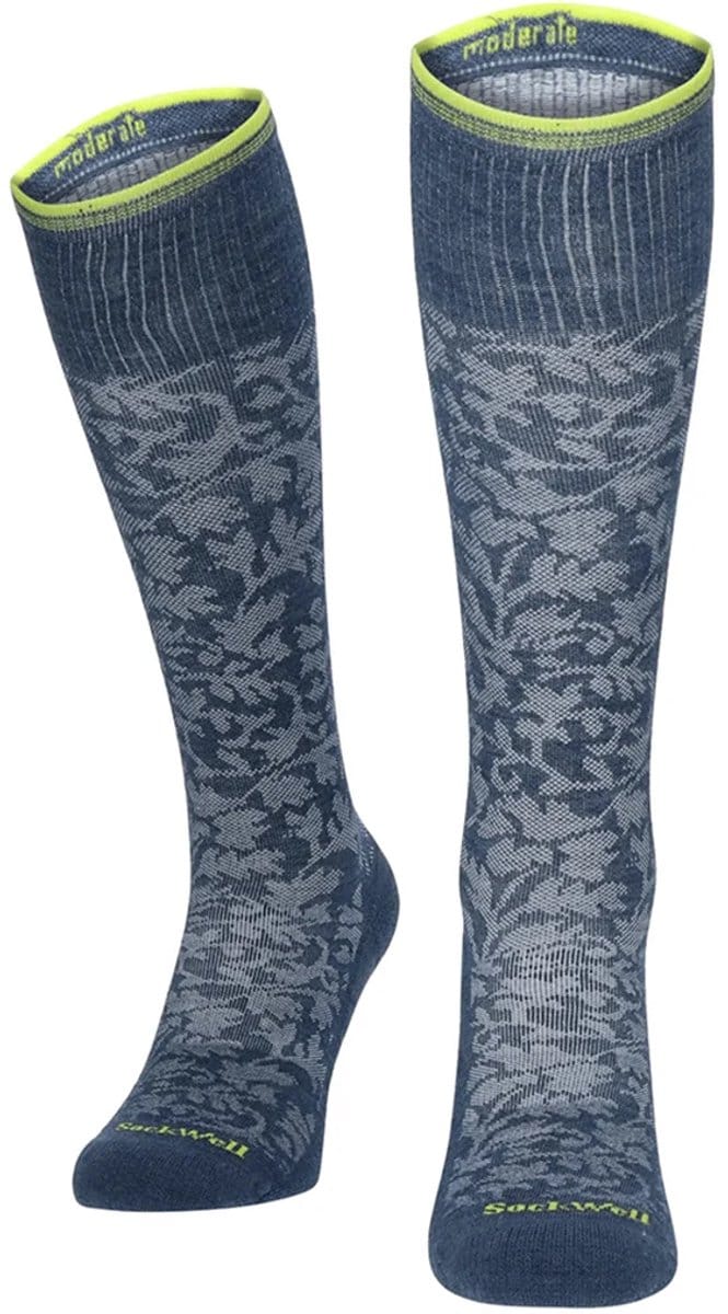 Sockwell - 1-Pack - Dames Compressiekousen - Spataderpreventie - Dames - denim - 39-43 - SW16W