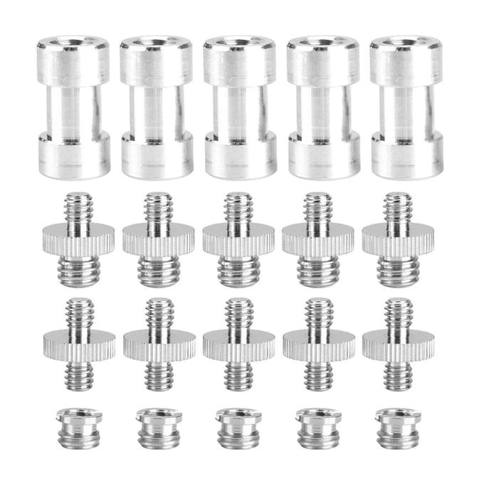 Adaptateur fileté mâle/femelle, 20 pièces, 1/4 /3/8 , vis, accessoire white