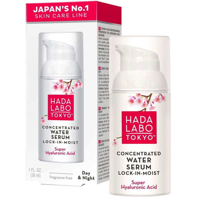 Hada Labo Tokyo Geconcentreerd Water Serum Lock-in-Moist - Dag & Nachtcrème - 30ml