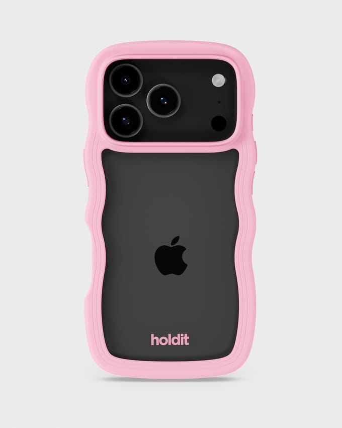 Phone Case Wavy Pink/Transparent iPhone 17 Pro