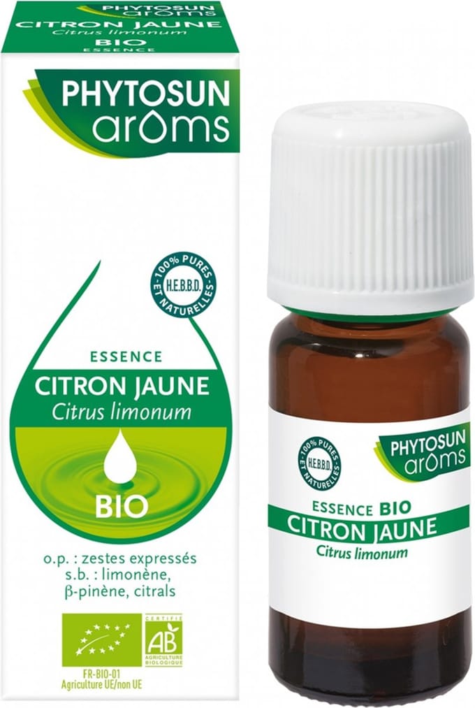 Phytosun Arôms Essentie van Gele Citroen (Citrus Limonum) Bio 10 ml