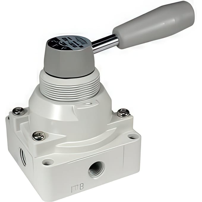 SMC 4/3-Weg Handbediende Pneumatisch Ventiel G1/2'' - VH410-F04