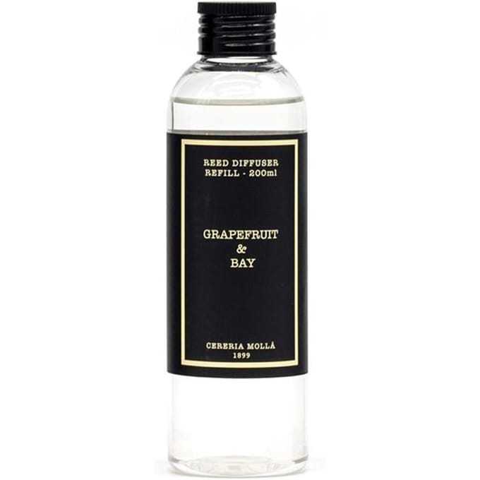 Cereria Molla Grapefruit & Bay Navulling 200ml - Verfrissende Geur