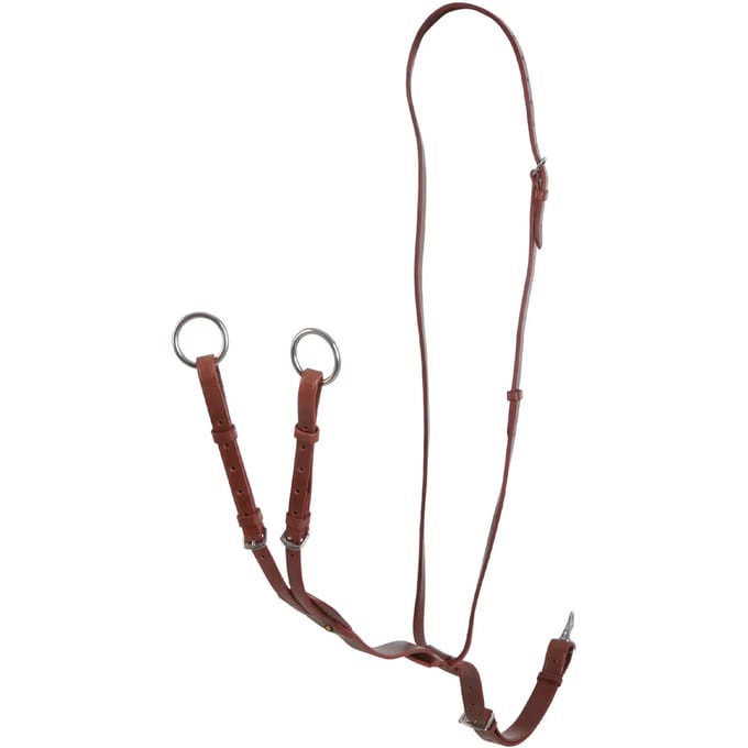 Leren martingale voor paard Equestro Melissa