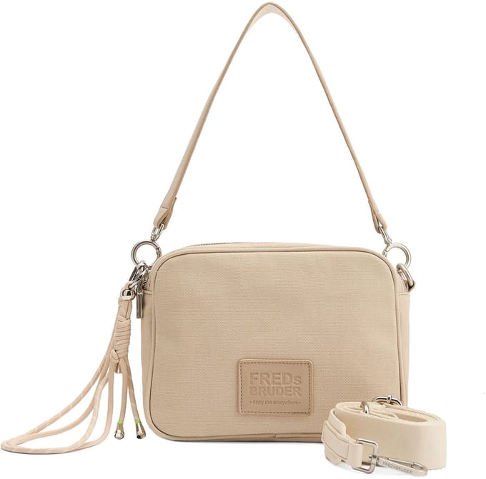 FREDsBRUDER schoudertas Carry Me Everywhere Boxy Bag Earthy Shades beige