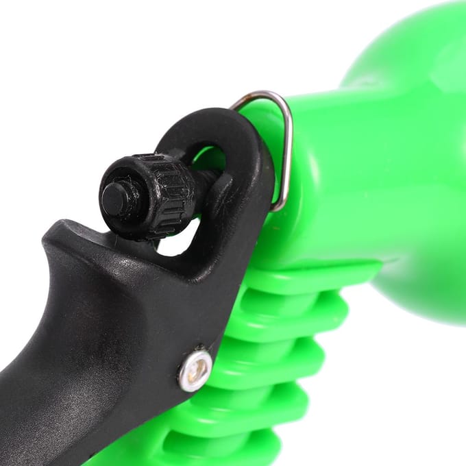 Auto Waterspuitpistool verstelbare Autowasslang Tuinspuit Draagbaar Hogedrukpistool Sproeier green