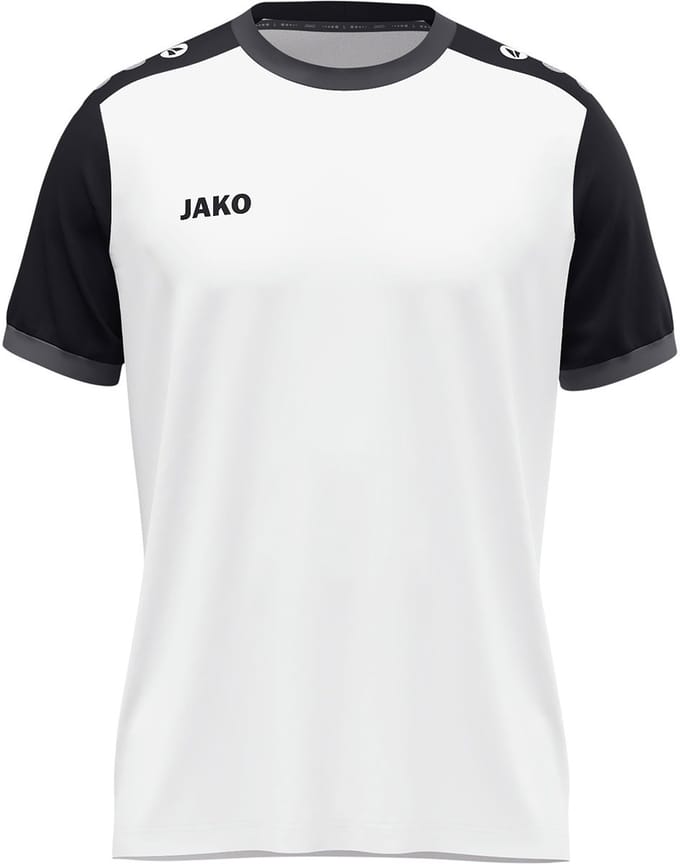 Jako Dynamic Shirt Korte Mouw Kinderen - Wit / Zwart / Antraciet | Maat: 152