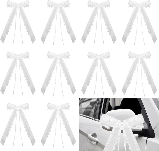 10 stuks autostrikken bruiloft autosieraden