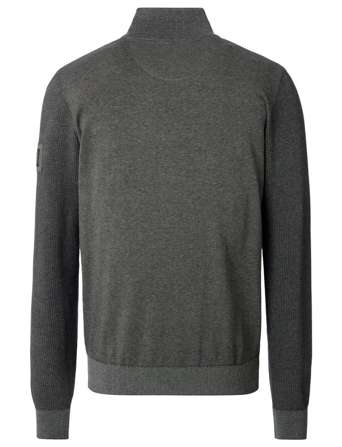 CASA MODA comfort fit schipperstrui - antraciet