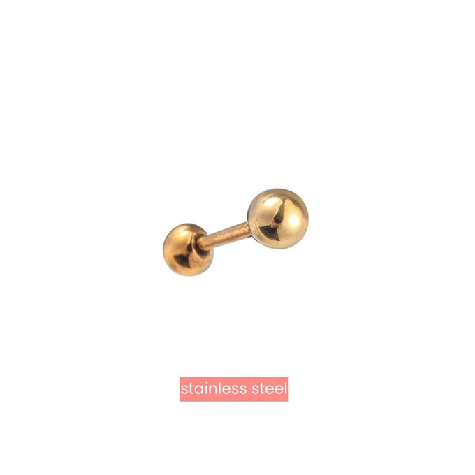 Bijoutheek Oorknoppen 3mm dot Goud