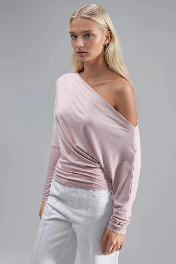 Boothals Drapé Blouse