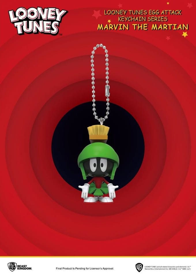Looney Tunes Egg Attack Sleutelhanger Marvin the Martian