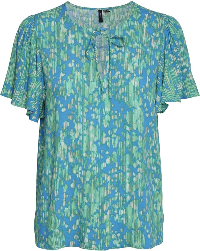 VERO MODA - VMANNA FIONA SS TOP WVN GA - Dames - Blouses