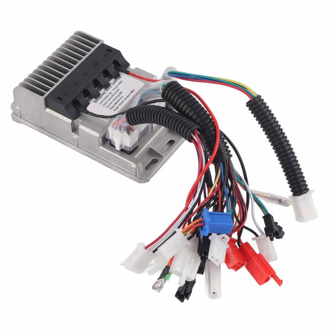 60V72V Universeel 500W Gietaluminium Behuizing Alarm Cruising Scooter Borstelloze Controller Elektrisch gray