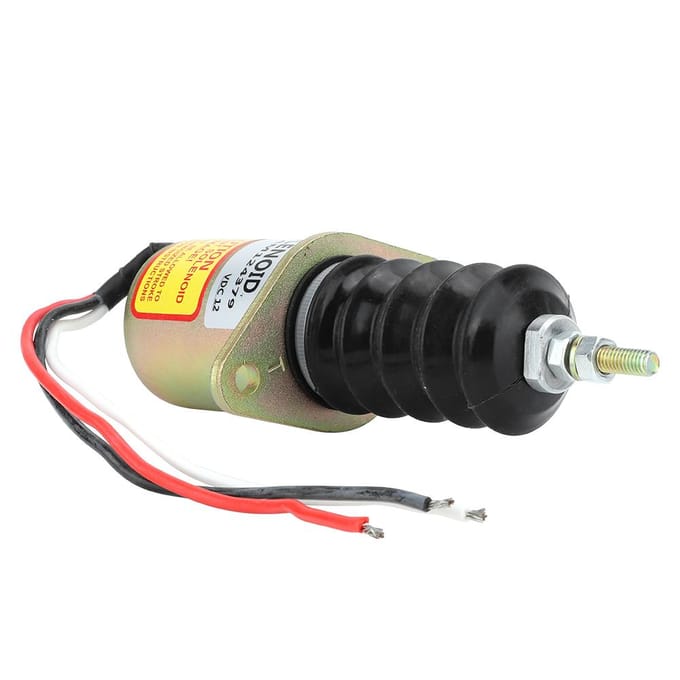 Kit de remplacement de vanne solénoïde d'arrêt d'arrêt de moteur diesel à boîtier en acier 12 V AM124379